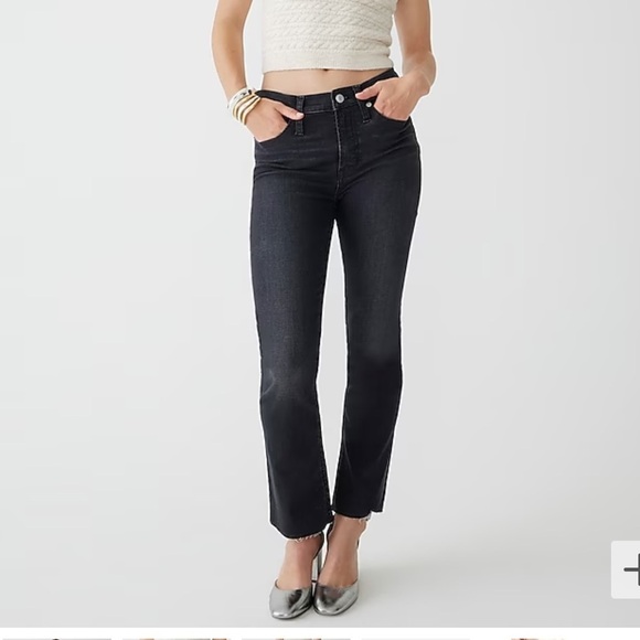 J. Crew Denim - J. Crew 9" demi boot crop jeans in Charcoal wash bk644 30 black